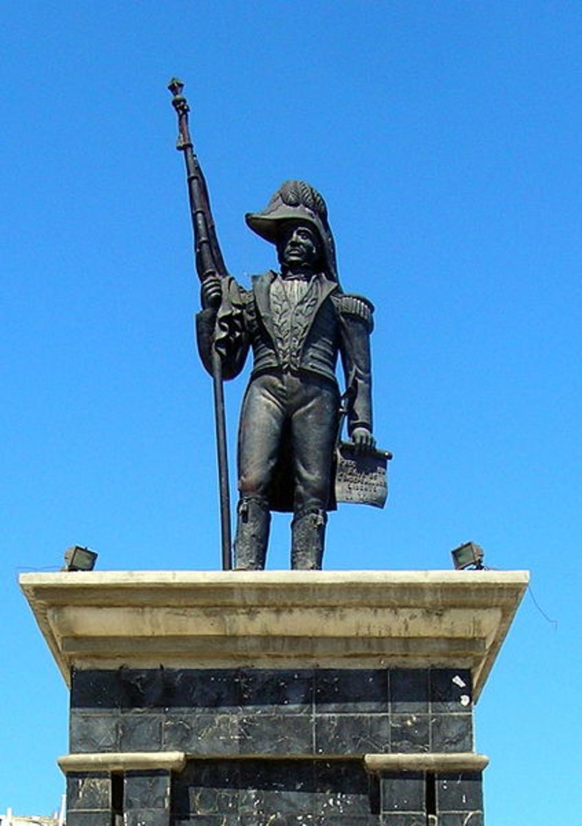 The  Jean Jacques Dessalines  Death and Legacy statue.