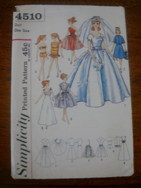 Simplicity Printed Patter 4510                  45 cents / 50 cents in Canada