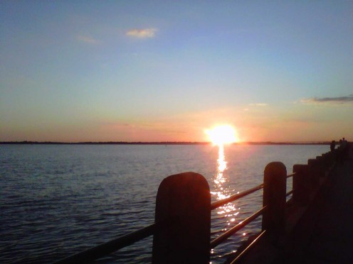 Sunset on the Charleston Battery 