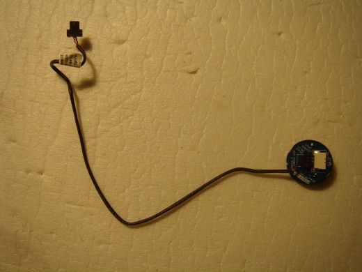 Red wire was broken near the power button.