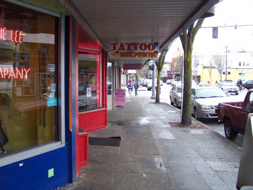 Walking through Olympia looking for normal.