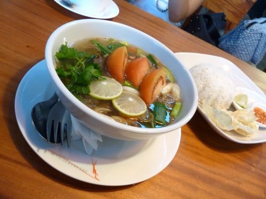 Indonesian oxtail soup - sop buntut