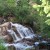 Waterfall along the tracks