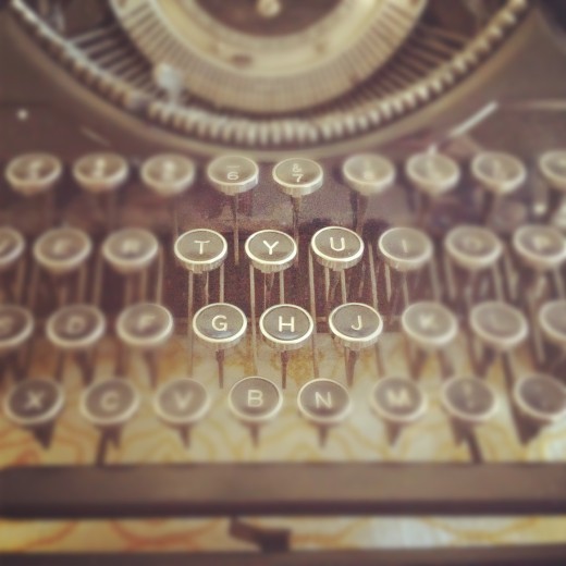 typewriter keys