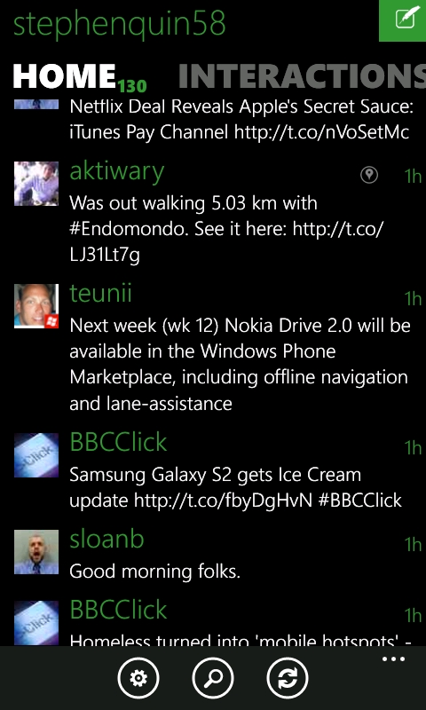 Tweet announcing offline Nav for Lumia 800