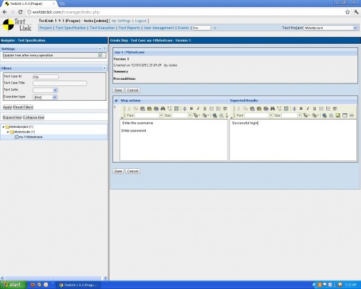 Create Testcase