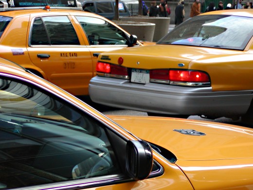 NYC taxi's. © Eric Heifetz
