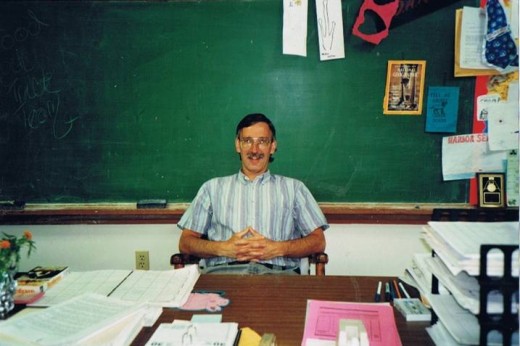 A happy teacher.