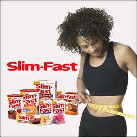 Slim fast relies heavily on snack, bars, shakes and frozen entrees.