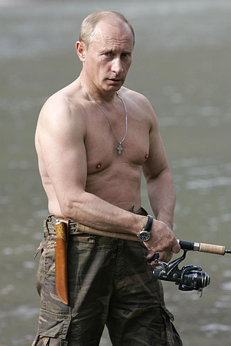 Putin, the Bare-Chested Outdoors Man