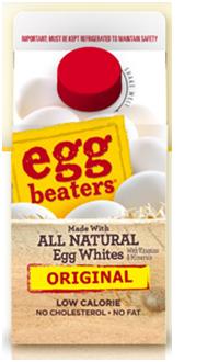 Products such as Eggbeaters® are not marketed as non-egg replacements, but as egg whites -- lower calorie, no cholesterol alternatives to whole eggs.