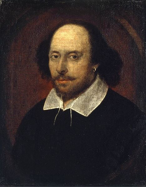 Portrait of William Shakespeare.