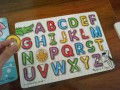 My toddler loves Melissa and Doug peg puzzles {his review}
