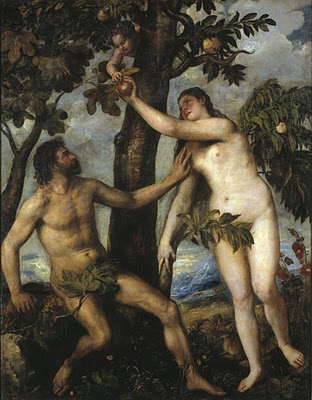 "Adam and Eve" by Titian