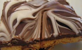 Peanut Butter Marbled Squares