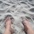 Stick your toes into the very fine white powdery sand Stick your toes into the very fine white powdery sand