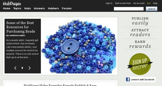 My front page feature for my bead resource article.  I love that this blue beads photo that I took has been shared with so many people.