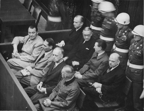 8 of the 10 Defendants at the Nuremberg trials.