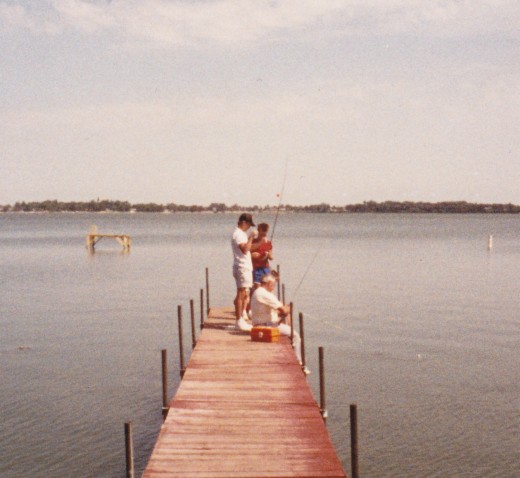 Pier at Clear Lake before it broke