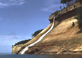 At Pictured Rocks National Lakeshore.