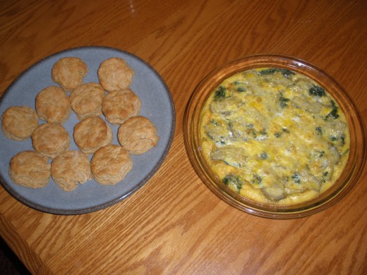 If you're in the mood, make biscuits to go with the fritatta! 