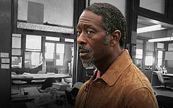 Lester Freamon, plated by Clarke Peters - the best guy in the squad.
