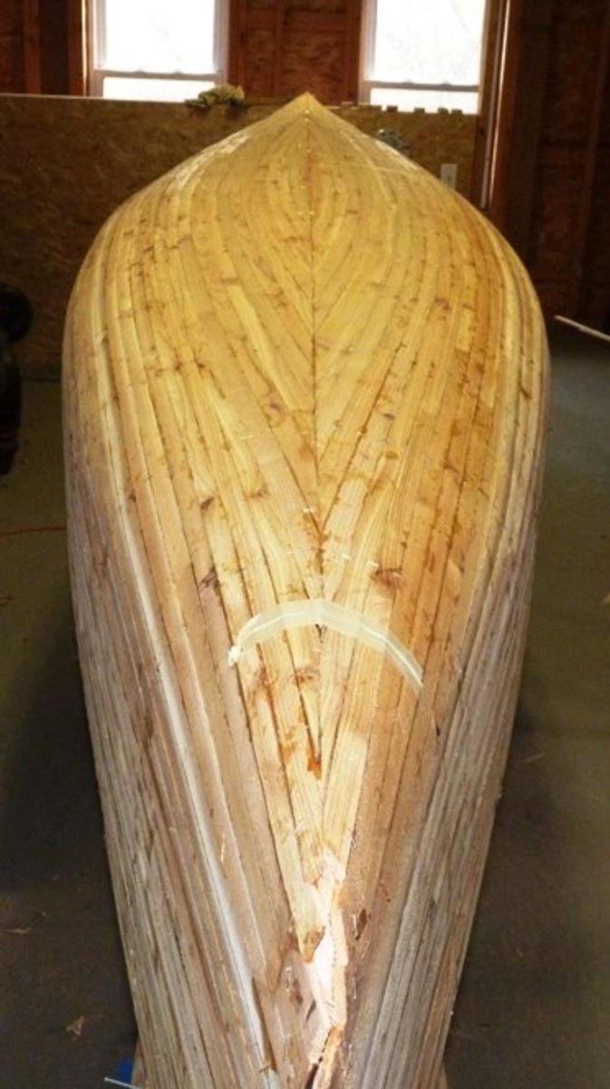 building a cedar strip canoe: the details: stripping the