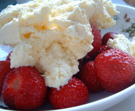 Maybe some of your favorite ice cream and fresh strawberries are all it takes to take the blues away.