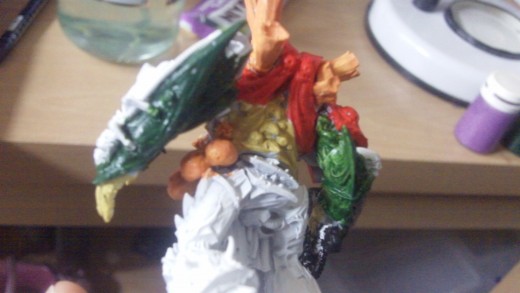 Give another coat of Green if it appears transluscent.