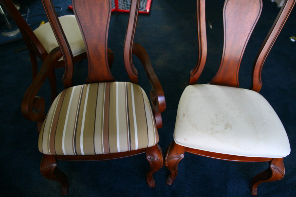 How To Reupholster A Dining Room Chair Dengarden