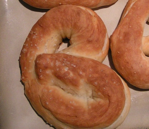Make a batch of soft pretzels in honor of National Soft Pretzel month. Here is a picture of one my husband made!