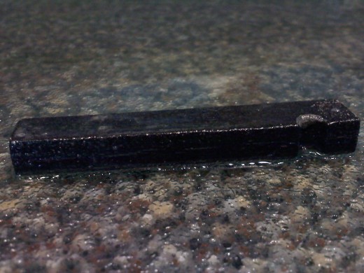 Black Oxidized Layer on the Magnesium Block