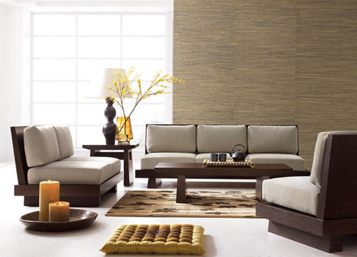 zen minimalist living room
