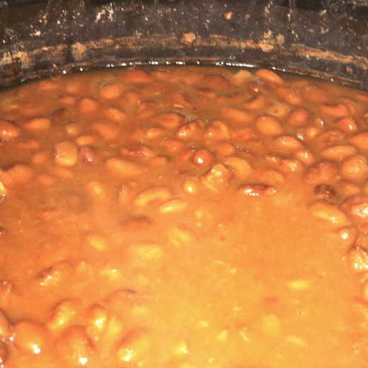 Pinto beans fully cooked, ready to blend