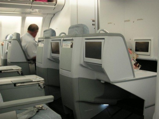 Finnair's Business class cabin in their A330-200