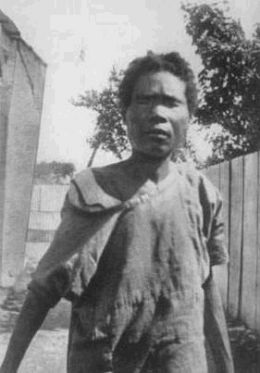 This photo is said to depict a genuine Haitian "Zombie"
