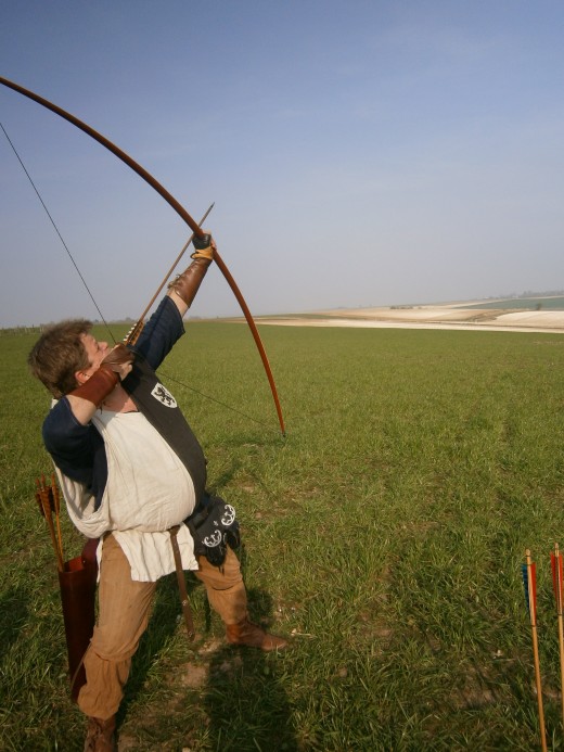 and another one. The field looks lovely, but there's flint everywhere and on occasion you'd hear an arrow shatter on impact.