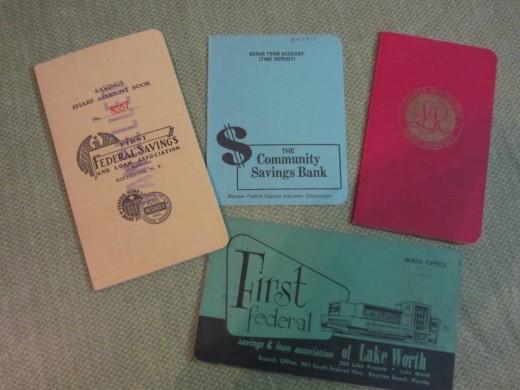 Old Bank Books - Much of the Missing Money Held by States comes from forgotten Bank Accounts