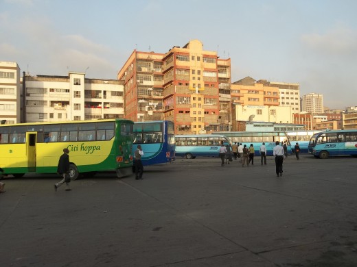 A busy bus terminus - Bus station