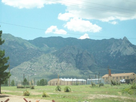 Organ Mountains from White Sands Missile Range
