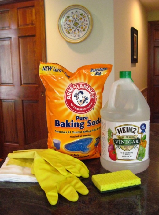 Natural cleaners, like white distilled vinegar and baking soda, get the job done without polluting your home environment with toxic chemicals.