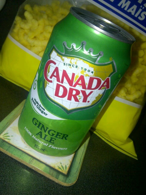 Ginger Ale (perfect for my corn twists)