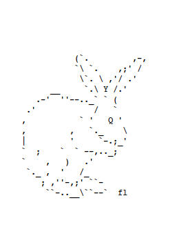 ascii bunny easy ascii art for phones