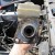 A view of the brake master cylinder flange. A view of the brake master cylinder flange.