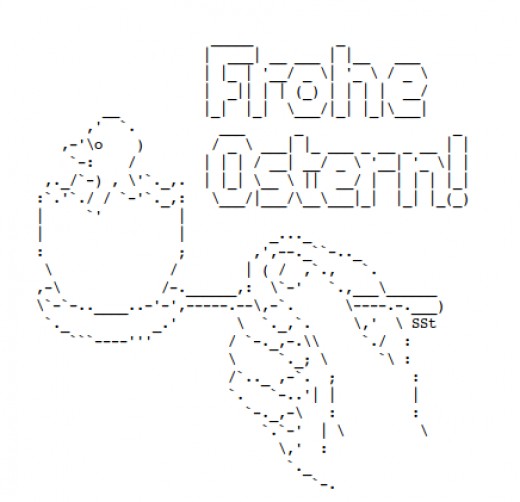 Easter Baskets, Easter Eggs and Easter Chicks in ASCII Text Art HubPages