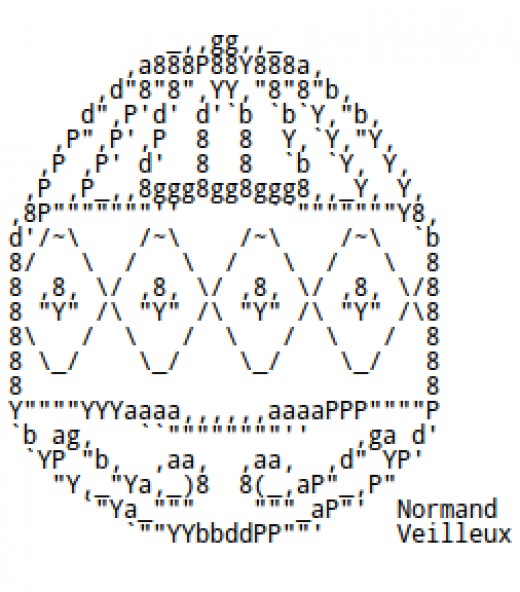 Easter Baskets, Easter Eggs and Easter Chicks in ASCII Text Art HubPages