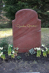Garbo's grave in Sweden