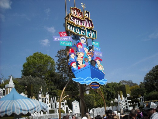 It's a Small World Sign at Disneyland Park, Anaheim, California 