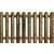 Pointed-pickets fencing panel Pointed-pickets fencing panel