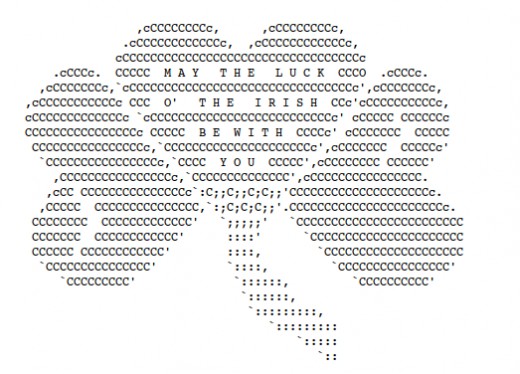 valentines day ascii art for facebook